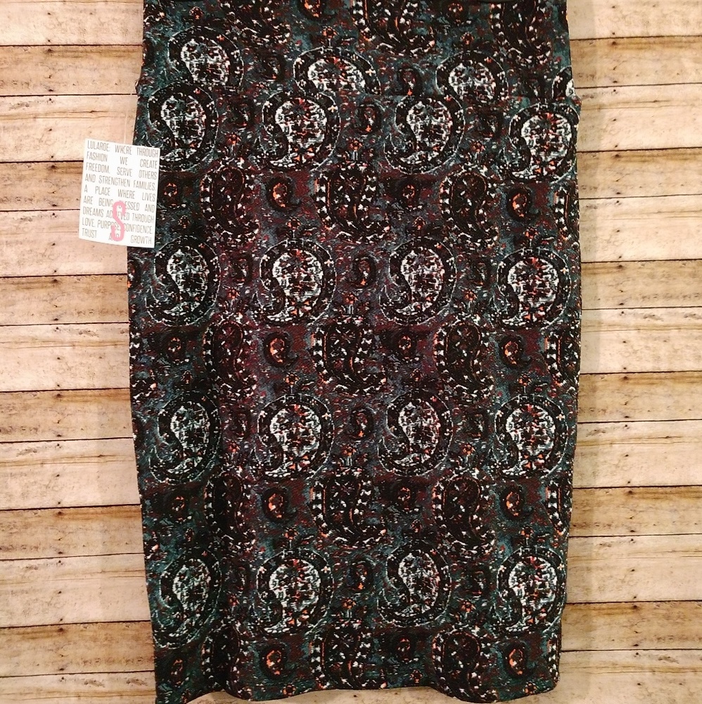 2/$10 LuLaRoe Cassie Stretchy Midi Skirt Small